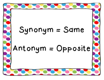 synonyms and antonyms1