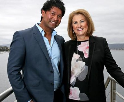 Saroo Brierley With His Wife Lisa Williams