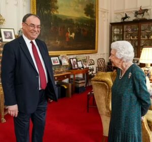 The Queen With Physician Professor Sir Huw Thomas