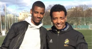 Alexander Isak With His Father