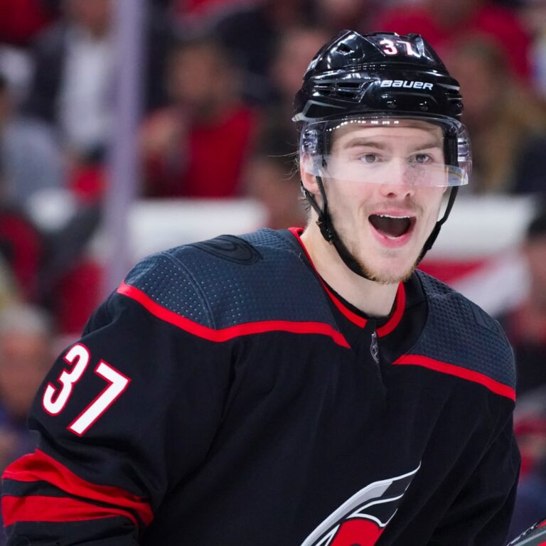 My dream come true': Why Andrei Svechnikov's first NHL goal always was  going to be a family affair - The Athletic
