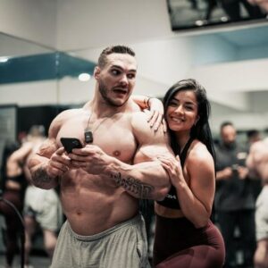 Bodybuilder Nick Walker With his girlfriend