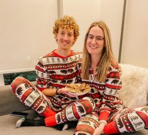 Evan Dunfee with Partner Sara Semkiw