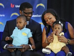 Ladainian Tomlinson Two Kids Daylen And Dayah Lynn
