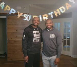 Master Teague With His Father