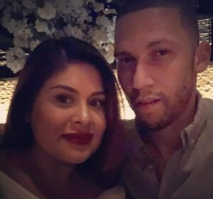 Andrelton Simmons with his Wife Gabriella Simmons