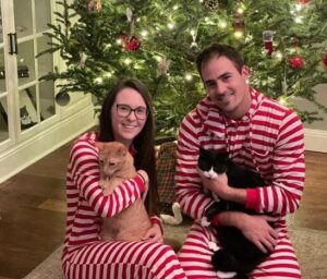 Brittany Altomare with her husband