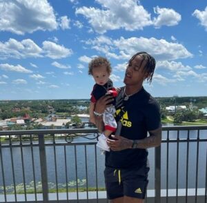 Cameron Dantzler with his boy