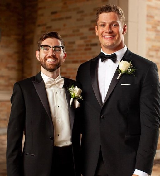 Carl Nassib with his boyfriend