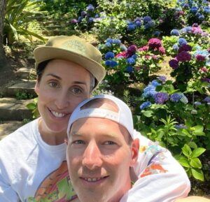 Catherine Reitman with her husband