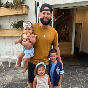 Chase Daniel with children