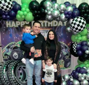 Deena Nicole Cortese with her family