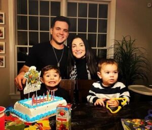 Deena Nicole Cortese with her family