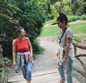Floriana Lima with her mother