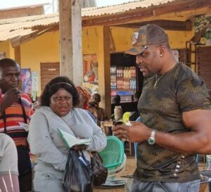 Francis Ngannou with his mother