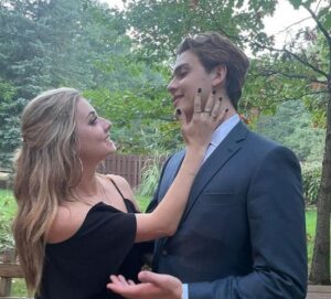 Giorgia Whigham with her boyfriend