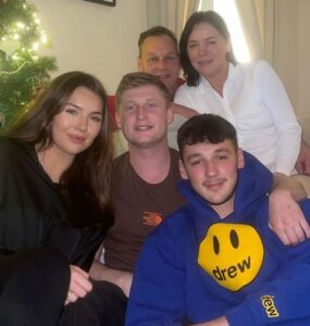 James Trafford with family