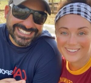 John Papuchis with his wife