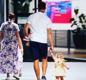 John Peers with his family