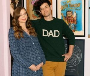Lauren Lapkus with her husband
