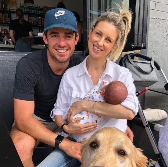 Moises Henriques with his family