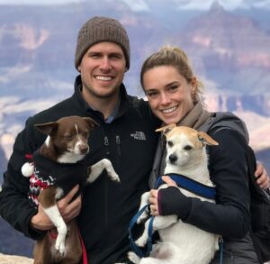Molly McGrath with her husband 