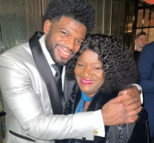 PK Subban with his mother