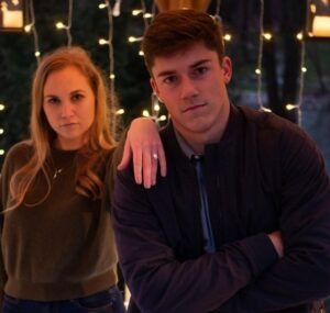 Riley Patterson with his wife 