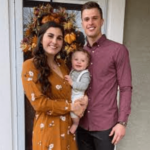 Isabelle Butker with husband