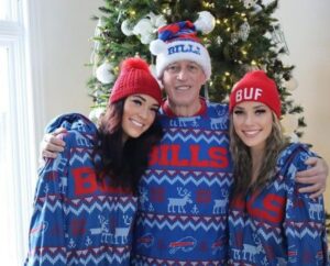 Jim Kelly with his daughters