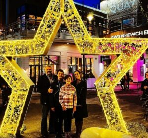 Mike Bubbins with family