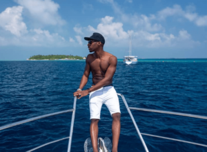 Azuka Ononye In Maldives