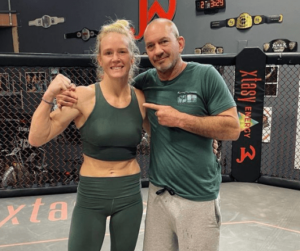 Holly Holm With Her Coach