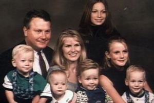 Sheila Bellush with her second husband and children before her death