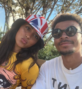 Dele Alli and his wife 