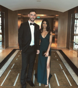Glenn Maxwell with his Wife 