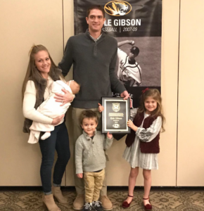 Kyle Gibson with his Family 