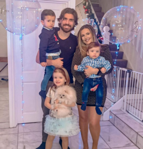 Ruben Neves with his family