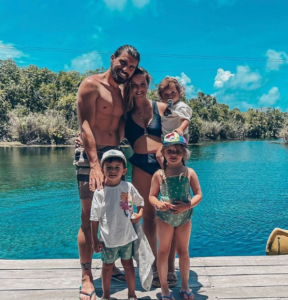 Ruben Neves with his family