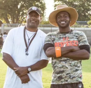 Antonio Brown with his Father