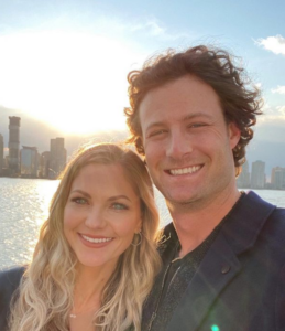 Gerrit Cole with her husband