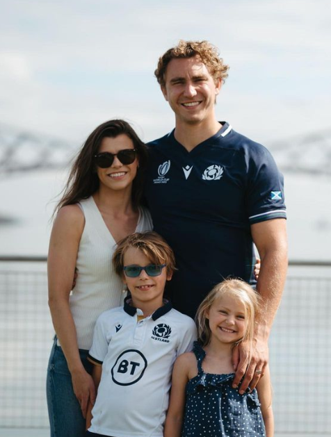 Jamie Ritchie with his family