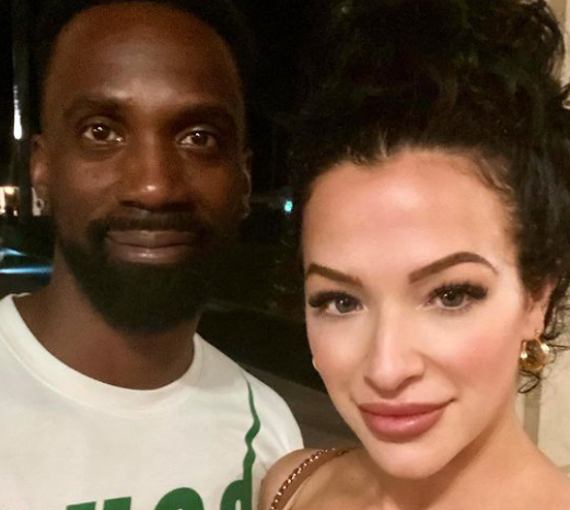 Maria Hanslovan with her husband