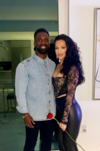 Maria Hanslovan with her husband