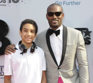 Tyson Beckford and his son.