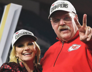 Andy Reid & her wife 