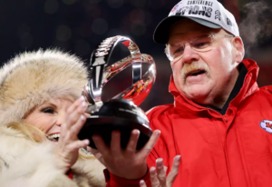Andy Reid & her wife 