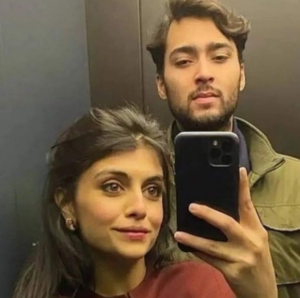 Ayesha Saif Khan with her husband Junaid Safdar 