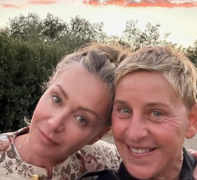 Ellen DeGeneres with her girlfriend