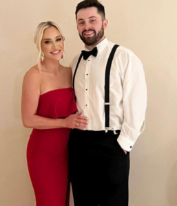 Emily Wilkinson with Baker Mayfield